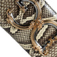Beige Exotic Leather DG GIRLS Logo MICRO Crossbody Bag