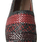 Black Bordeaux Buffalo Leather Espadrille Shoes