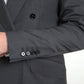 Sleek Grey Slim Fit Double Breasted Suit