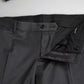 Sleek Grey Slim Fit Double Breasted Suit