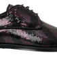 Elegant Sequin Embellished Derby Shoes