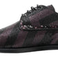 Elegant Sequin Embellished Derby Shoes