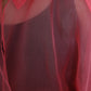 Pink Silk See Through Belted Long Coat Jacket