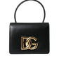 Black Leather Mini Belt Waist DG Girls Purse Bag