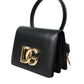 Black Leather Mini Belt Waist DG Girls Purse Bag