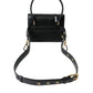 Black Leather Mini Belt Waist DG Girls Purse Bag