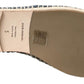 Blue Gray Leather Buffalo Espadrille Shoes
