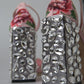 Floral Bejeweled Block Heel Sandals