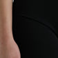 Black Nylon Stretch Slim Leggings Pants