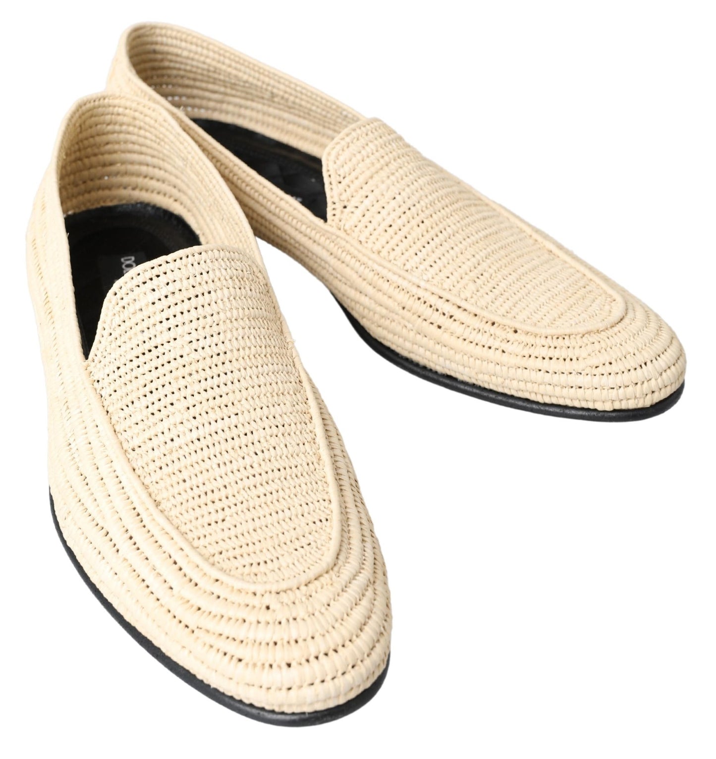 Elegant Cream Viscose Men's Loafers