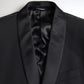 Elegant Black Slim Fit Two-Piece Suit