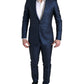 Blue 2 Piece Single Breasted MARTINI Suit