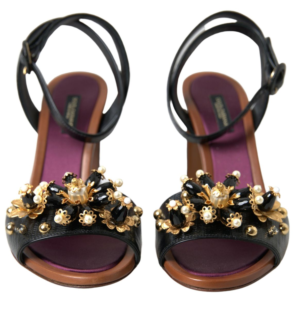 Elegant Embellished Leather Sandals