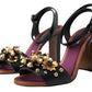 Elegant Embellished Leather Sandals