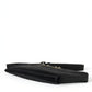 Black Nylon Logo Plaque Keyring Pouch Clutch Bag