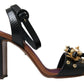 Elegant Embellished Leather Sandals