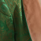 Green Floral Double Breasted Coat Jacket