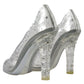 Crystal Embellished Transparent Pumps