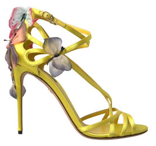 Enchanting Yellow Ankle Strap Sandals