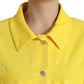 Yellow Cotton DENIM Jeans Coat Jacket
