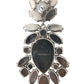 White Large Baroque Crystal Women Brooch