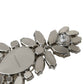 White Large Baroque Crystal Women Brooch