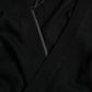Black Wool V-neck Crossed Cardigan Sweater