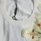 White Floral Silk Crew Neck Pullover Sweater