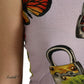 Multicolor Floral Padlock Butterfly Tank Top