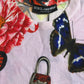 Multicolor Floral Padlock Butterfly Tank Top