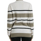 Multicolor Stripe Wool Logo Pullover Sweater