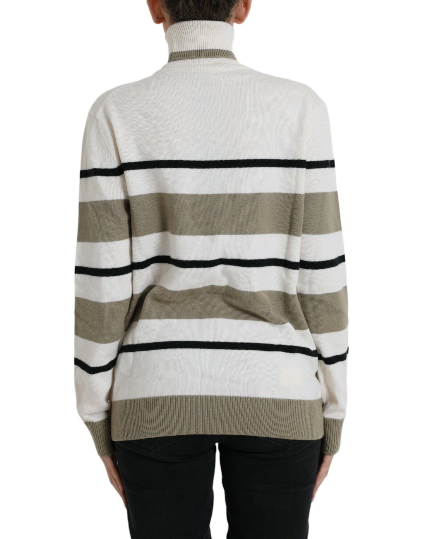 Multicolor Stripe Wool Logo Pullover Sweater