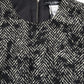 Black Chevron Polyester Shift Mini Dress