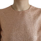 Pink Jacquard Sleeveless Shift Mini Dress