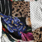 Multicolor Patchwork Midi Floral Leopard Bodycon Dress