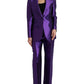 Purple Silk Slim Fit Formal 2 Piece Suit