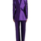 Purple Silk Slim Fit Formal 2 Piece Suit
