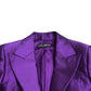 Purple Silk Slim Fit Formal 2 Piece Suit