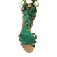 Emerald Elegance Satin Heels