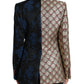 Multicolor Floral Patchwork Jacquard Jacket