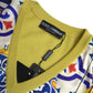 Multicolor Majolica Vneck Pullover Sweater