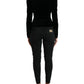 Black Velvet Cotton Double Breasted Jacket
