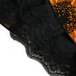 Black Sunflower Print Nylon A-line Midi Dress