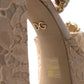 Chic Light Pink Platform Heels with Lace Detail