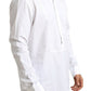 White Formal Cotton Tuxedo Men Dress Shirt