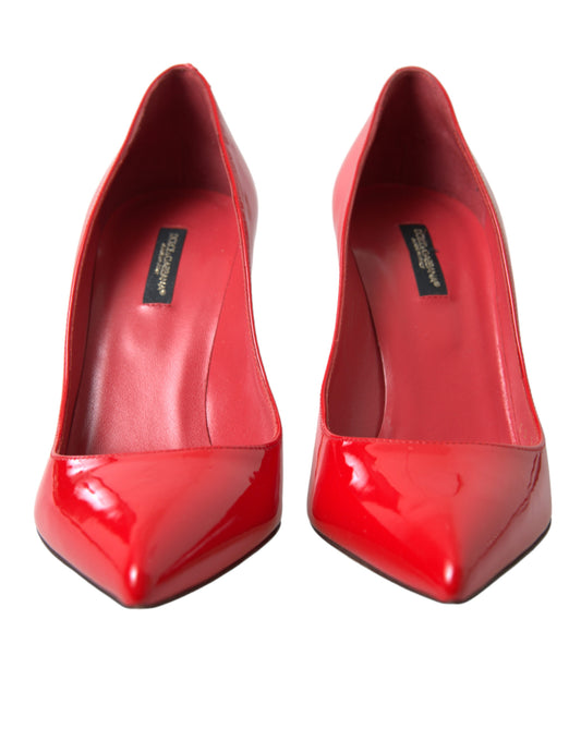 Elegant Red Patent Leather Heels