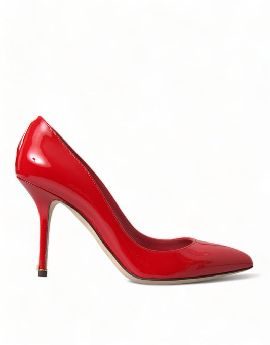 Elegant Red Patent Leather Heels