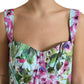 Multicolor Floral A-line Mini Cotton Shift Dress