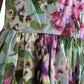 Multicolor Floral A-line Mini Cotton Shift Dress