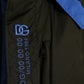 Black Blue Hooded Windbreaker Coat Jacket